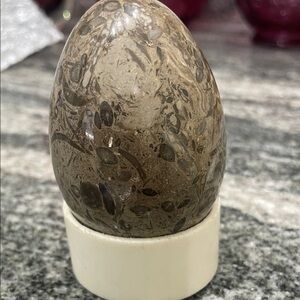 Decorative Stone Egg on Stand